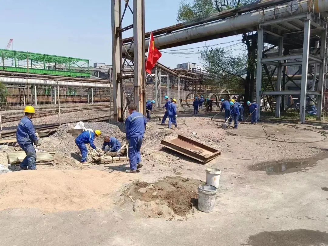 [Party Member Pioneer] Beiying Cast Pipe Company organized the voluntary labor of party members to contribute to the creation of an AAA-level garden-style factory